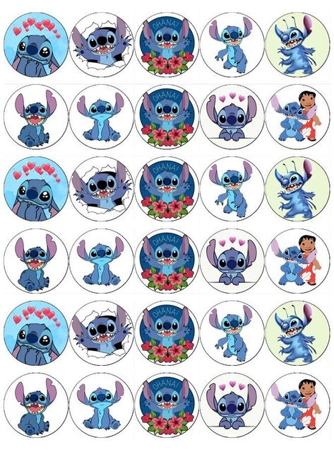 Lilo And Stitch And Angel, Lilo And Stitch Cupcakes, Stitch Cake Design, Lilo And Stitch Cake Topper, Lilo Stitch Cake, Stitch Cupcakes, Stitch Cake Topper, Lilo And Stitch Cake, Paper Fairy