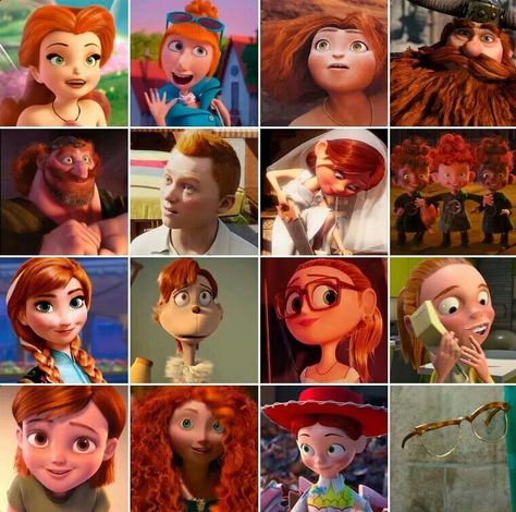 . Famous Red Heads Characters, Ginger Disney Characters, Ginger Movie Characters, Redhead Characters Costumes, Redhead Movie Characters, Red Head Movie Characters, Disney Redheads, Ginger Characters Halloween, Halloween Costumes Ginger Hair