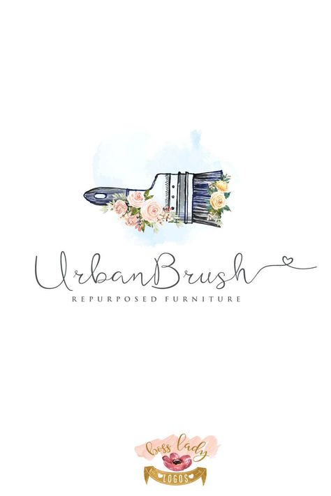 Excited to share the latest addition to my #etsy shop: Paint Brush Logo, Painting Logo, Refurbished Furniture Logo, Painter Logo. Floral Refinished Furniture Logo, Watercolor Logo, Rustic Logos #graphicdesign #gray #pink #paintbrushlogo #furniturepaintlogo #paintinglogo #painterlogo #paintlogos Logo For Painting Artist, Logos For Artists, Art Shop Logo, Logo For Artist, Artist Logo Ideas, Painting Logo Design, Paint Brush Logo, Painter Logo, Victorian Furniture Decor