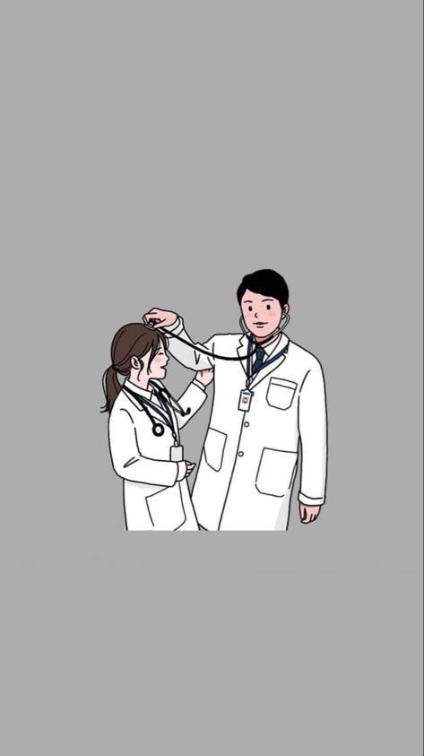 Couple Doctor Wallpaper, Doctor Wallpaper, Dental Doctor, Medical Wallpaper, Poetry Ideas, Medical School Motivation, App Pictures, Love Animation Wallpaper, Wedding Illustration