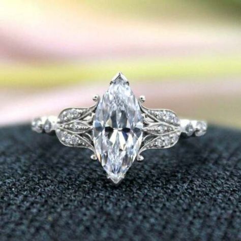 Vintage marquise engagement ring