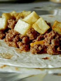 How was everyone's weekend?       I was home with the kids while the husband and his friend's played, but I still managed to get qu... Steak And Potato Burritos, Burrito Mix Recipe, Beef And Potato Burrito Recipe, Beef And Potato Burrito, Roast Beef Burritos, Potato Burrito Recipe, Ground Beef Burritos, Potato Burritos, Burritos Beef