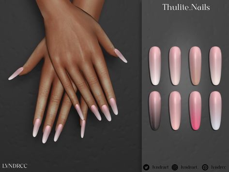 Accessories Sims 4 Cc, Sims 4 Cc Nails, Sims 4 Cc Accessories, Long Oval Nails, Sims Custom Content, The Sims 4 Sims, Cc Nails, Sims 4 Nails, Sims 4 Sims