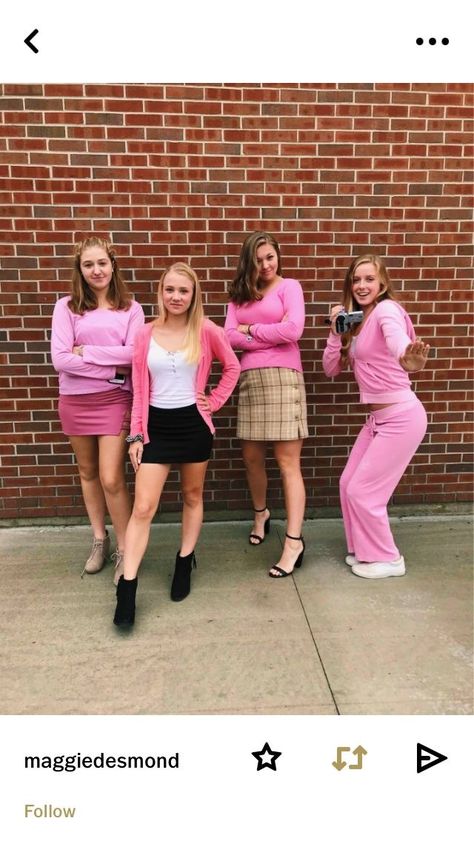 Iconic Four People Costumes, Halloween Costumes For Squads, Trendy Spirit Week Ideas, Squad Costume Ideas, Squad Halloween Costumes, Diy Group Halloween Costumes, College Halloween Costumes, Diy College, Best Group Halloween Costumes