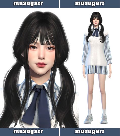 #sims4 #thesims4 #ts4 #creating #art #artist #cc #games #gaming #musugarr #maamuang Sims 4 Cc Korean Face, Straykids Sims 4 Cc, Sims 4 Uzzlang Cc, The Sims 4 Cc Asian Makeup, Asain Cc Sims 4, Sims 4 Cc Face Details Asian, Sims 4 Pigtails Cc, Sims 4 Cc Skin, Sims 4 Children