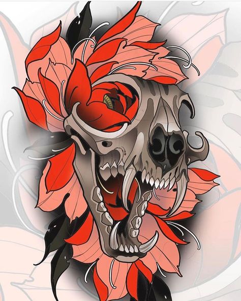 Cranes Tattoo, Neo Traditional Art, Neo Tattoo, Hp Tattoo, Tier Tattoo, Traditional Tattoo Designs, Traditional Tattoo Design, Tattoo Project, New School Tattoo