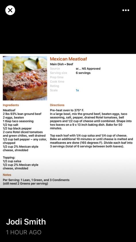 Lean And Green Meatloaf, Mexican Meatloaf, Lean And Green, Rotel Tomatoes, Lean And Green Meals, Meatloaf Recipe, Meatloaf Recipes, Greens Recipe, Taco Seasoning