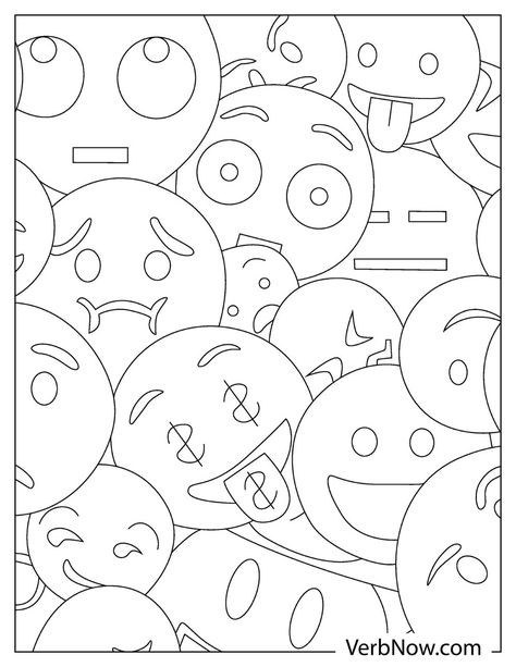 Free EMOJI Coloring Pages & Book for Download (Printable PDF) Emoji Coloring Pages Free Printable, Cinderella Coloring Pages, Bingo Patterns, Lion Coloring, Coloring Pictures For Kids, Emoji Coloring Pages, Free Emoji, Moana Coloring Pages, Lion Coloring Pages