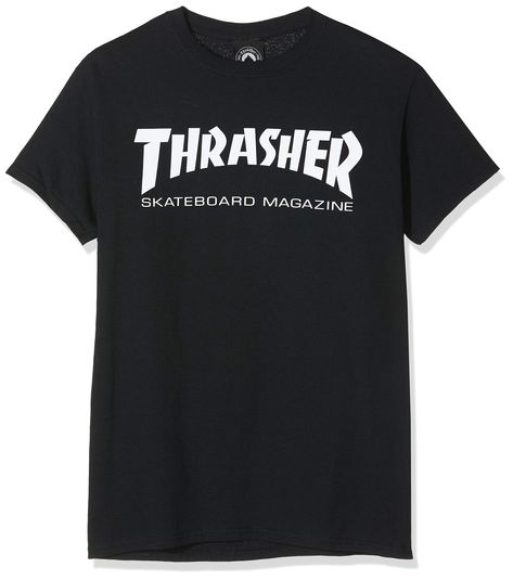 PRICES MAY VARY. Clothing Standard fit T-shirt woven from sustainably and fairly grown USA cotton, finished with artwork by at center-chest and sewn-in label at inner neck. 100% Pre-shrunk cotton. Thrasher T Shirt, Thrasher Skateboard Magazine, Skateboard Collection, Thrasher Skateboard, Skateboard Magazine, Magazine Logo, T Shirt Weaving, Thrasher Skate, Thrasher Shirt