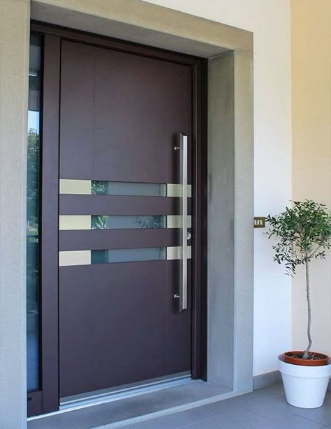 Aluminium Bi Fold Doors | Aluminium Entrance Doors | Front Doors - Ally Doors Pintu Interior, Modern Entrance Door, Doors Interior Modern, Home Door Design, Modern Entrance, Entrance Door Design, Design Door, Door Design Modern, Main Door Design