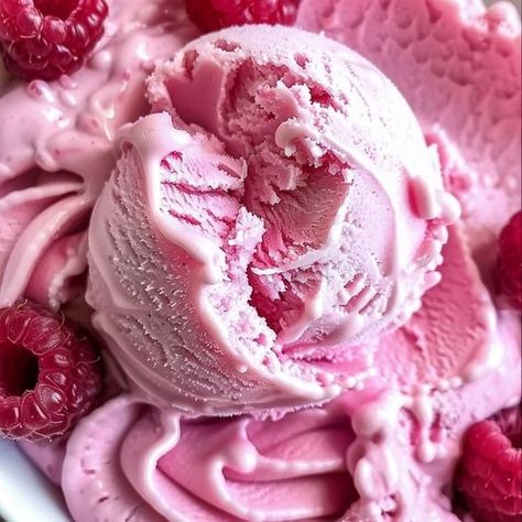 Chef Sophia - 😍 happy ice cream day 😍 Raspberry Ice Cream Recipe... | Facebook Raspberry Ice Cream Recipe, Raspberry Ice Cream, Ice Cream Day, Granulated Sugar, Heavy Cream, Ice Cream Recipes, Ingredients Recipes, Raspberry, Ice Cream