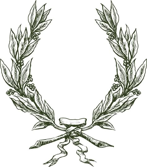 Greek Crown Tattoo, Greek Crown, Tattoo Prints, Wreath Tattoo, Laurel Crown, Laurel Branch, Laurel Tree, Back Of Head, Crown Tattoo