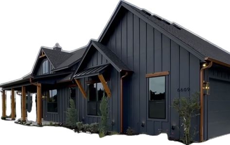 Blue And Cedar House Exterior, Dark Blue Siding House, Cedar House Exterior, Dark Blue Siding, Blue Siding House, Siding House, Cedar House, Blue Siding, Cedar Homes