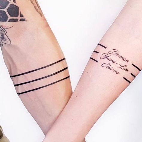 Double Tattoo, Bracelet Tattoos With Names, Arm Cuff Tattoo, Armband Tattoo Meaning, Tato Maori, Underarm Tattoo, Wrist Band Tattoo, Tattoo Band, Cuff Tattoo