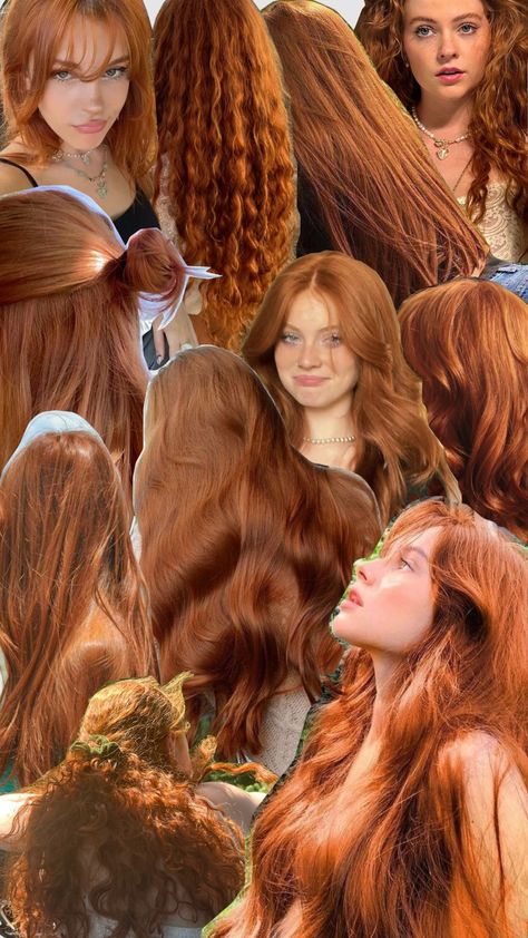 ginger hair🍂 Ginger Hair With Tinsel, Ginger Hair Outfit Ideas, Ginger Hair Hairstyles, Ginger Hair Styles, Ginger Hair Dyed, Ginger Head, 80s Hair, Golden Hair, Better Version