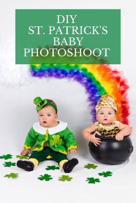 How to take your own Saint Patrick's Day Baby Photoshoot - Coco's Caravan Valentines Baby Photoshoot, Baby Photoshoot At Home, St Patricks Baby, Photoshoot At Home, Valentines Baby, Baby Storage, Holiday Photoshoot, Picture Inspiration, Saint Patties