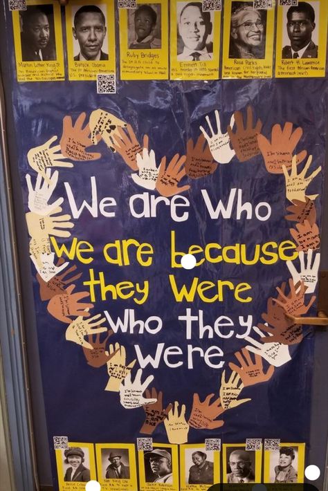 Diversity Door Decorations Classroom, Month Bulletin Board Ideas, History Bulletin Boards, Wooden Door Ideas, Classroom Door Ideas, Month Ideas, Classroom Doors, School Displays, History Classroom