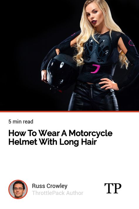 Motorcycle Helmet Hairstyles For Women Long Hair, Motorcycle Hairstyles For Women, Motorcycle Hair, Motorcycle Hairstyles, Helmet Hair, Motorcycle Tips, Loose Ponytail, Hair Socks, Full Face Helmets