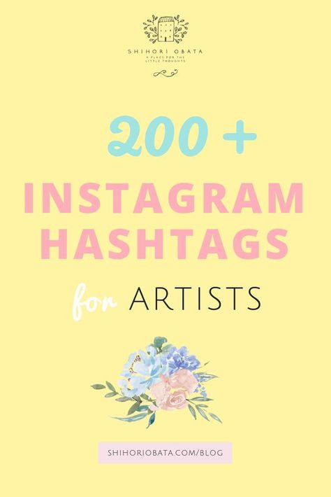 200 Instagram Hashtags for Artists and Creatives // Here is a list of over 200 hashtags to help artists get noticed on Instagram. Use the best hashtags for your own genre of art and grow your following. #art #artisttips #arttips #creativebusiness Instagram Art Post Ideas, Art Page Name Ideas For Instagram, Creative Names For Art Business, Instagram Art Page Ideas, Hastag Instagram, Art Hashtags, Arte Grunge, Name For Instagram, Instagram Names