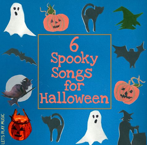 6 New Spooky Songs for Halloween - Let's Play Music Pumpkin Songs, Spooky Songs, Halloween Songs For Kids, Spooky Song, Lets Play Music, Preschool Music Activities, Halloween Lesson, Halloween Songs, Songs For Kids