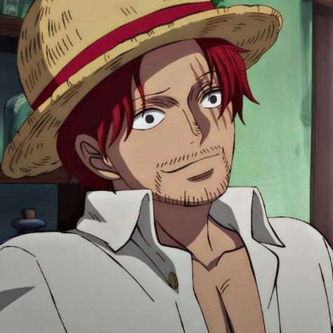 Shanks One Piece Icon, Red Hair Shanks, Doflamingo Wallpaper, Piece Icons, Film Red, One Peice Anime, One Piece Drawing, One Piece Images, One Piece Comic