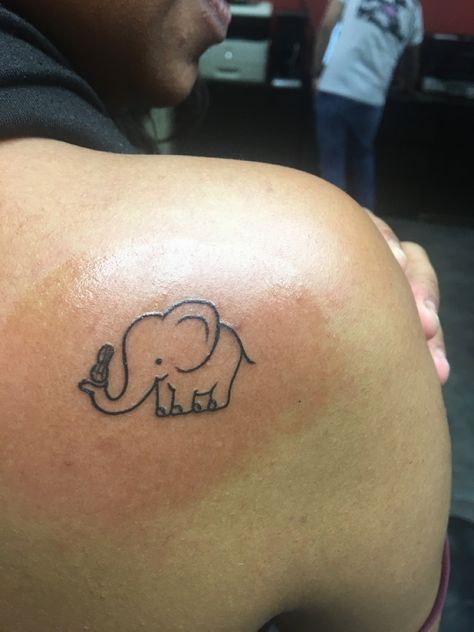 Cute Peanut Tattoo, Peanut Tattoo Ideas, Peanut Tattoo, Small Elephant, Flash Tattoos, Dad Tattoos, Elephant Tattoo, Baby L, Elephant Tattoos