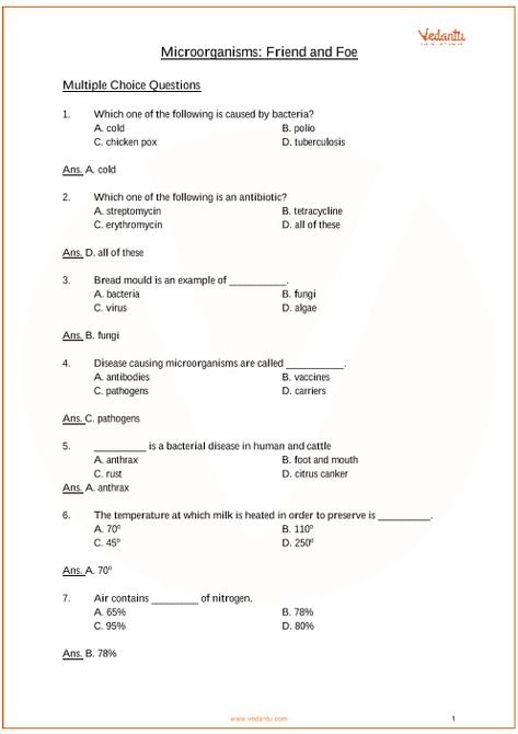 Important Questions for CBSE Class 8 Science Chapter 2 - Microorganisms: Friend and Foe Ncert Books, Learn Biology, Bacterial Diseases, Maths Solutions, Medical School Essentials, Science Notes, Study Smarter, Class 8, Register Online