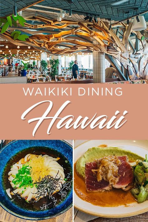 Waikiki Dining Options in Hawaii Waikiki Food Guide, Places To Eat In Waikiki, Waikiki Restaurants Dinners, Best Restaurants In Waikiki, Where To Eat In Waikiki, Waikiki Eats, Oahu Honeymoon, Waikiki Food, Oahu Restaurants