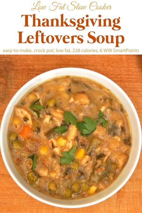 Thanksgiving Leftovers Soup, Slow Cooker Thanksgiving, Slow Cooker Turkey Soup, Thanksgiving Soup Recipes, Thanksgiving Soup, Easy Leftover Turkey Recipes, Thanksgiving Dinner For Two, Thanksgiving Soups, Soup Simple