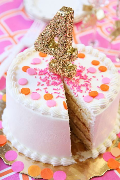 We love the color combinations Pizzazzerie used. We also don't know one 4 year old girl that wouldn't love this glitter cake topper! Pink And Orange Birthday Party, Pink And Orange Birthday, Orange Birthday Party, Funny Happy Birthday Greetings, Orange Birthday Parties, Orange Birthday, 4th Birthday Cakes, Number Cake Toppers, Pink Birthday Cakes