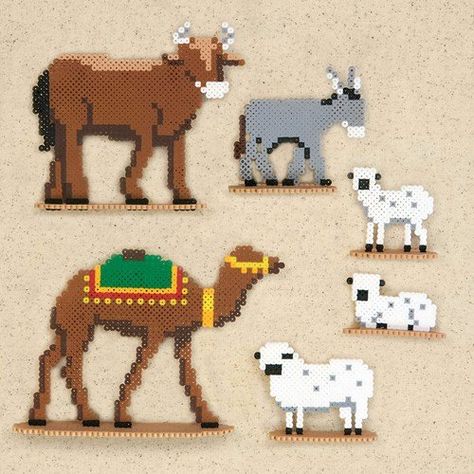 Perler Bead Designs, 3 Wise Men, Christmas Perler Beads, Easter Egg Ornaments, Beading For Kids, The Holy Family, Hama Beads Patterns, Iron Beads, Easter Colors