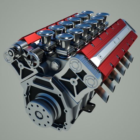 V12 Engine model 3D $19 - .vue .dae .blend .fbx .obj .3ds .c4d - Free3D Jet Turbine Engine, Electric Car Engine, Jet Turbine, Engine Working, Toyota Hybrid, Lexus Lc, Turbine Engine, Best Wallpaper Hd, V12 Engine