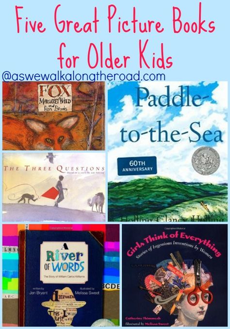 Are picture books only great for little kids? Come find some picture book ideas for upper elementary and middle school aged kids. Picture Books For Adults, 4th Grade Picture Books, Best Picture Books For Upper Elementary, Upper Elementary Picture Books, Picture Books For Upper Elementary, Picture Book Ideas, Elementary Books, 6th Grade Reading, Dysgraphia