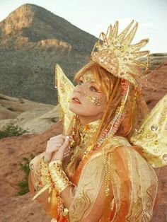 sun costume | things i've made | Pinterest | Costumes and Halloween costumes Sun Goddess Outfit, Sun Goddess Costume, Sun Costume, Space Goddess, Carnaval Ideas, Goddess Party, Punk Wedding, Goddess Outfit, Sun Goddess