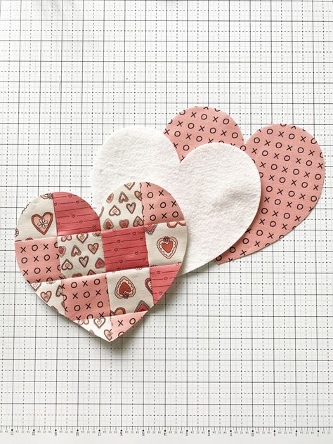 Mug Rug Sewing Tutorial | Valentine's Day Projects | WeAllSew Heart Mug Rugs Patterns Free, Sewing Coasters, Rug Sewing, Quilting Fabric Projects, Valentine Goodies, Valentines Coasters, Mug Rug Tutorial, Valentine Mug, Quilted Coasters