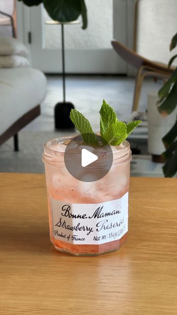 Steven Fingar on Instagram: "Who wants a jam jar cocktail? 🍓

Have an empty jam jar in your house? There’s still use for it by making a cocktail in the jar itself — using all the bits and pieces left inside. 

Ingredients (per serving):
- 2 oz of gin 
- 1/2 oz of lemon juice
- mint leaves to garnish 

Add gin and lemon juice directly into the jar. Close the lid and shake until jam pieces are combined. Add your ice and top with soda water. Garnish with fresh mint leaves. Enjoy! 

*I doubled the ingredients in the video shown*" Soda Water, Fresh Mint Leaves, Summer Drink, Alcohol Drink Recipes, The Jar, Drink Ideas, Time To Eat, Jam Jar, Bits And Pieces