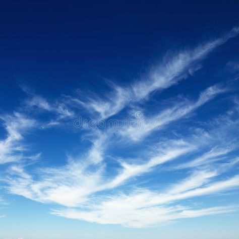 Cirrus clouds in blue sky. Wispy cirrus clouds in blue sky , #AFFILIATE, #blue, #clouds, #Cirrus, #cirrus, #Wispy #ad Blue Sky Clouds Photography, Heavenly Clouds, Cirrus Cloud, Background References, Wispy Clouds, Summer Skies, Native American Artwork, Free To Use Images, Clouds Photography