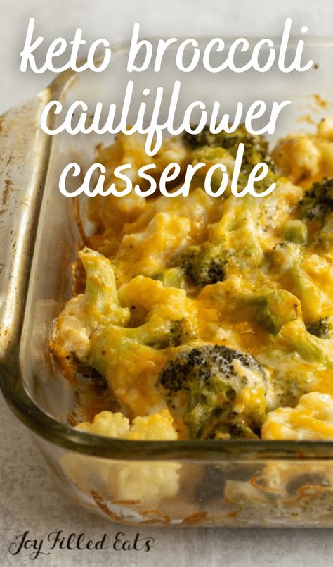 This Keto Broccoli Cauliflower Casserole is one that the whole family will love. Using fresh broccoli and cauliflower florets makes a great recipe that is perfect for busy weeknights. Use this simple recipe as the perfect comfort food for the ketogenic diet! Fresh Broccoli And Cauliflower Recipes, Brocolli And Cauliflower Casserole, Keto Broccoli And Cauliflower Casserole, Trim Healthy Mama Recipes Dinner, Broccoli Cauliflower Recipes, Cauliflower And Broccoli Cheese, Broccoli Cauliflower Casserole, Cauliflower Recipes Healthy, Cauliflower Casserole Recipes