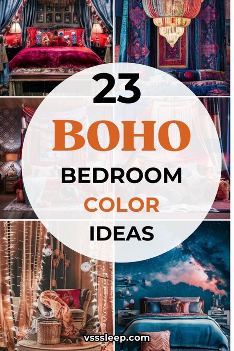 Interior Design Inspo Jewel Tone Color Palette Bedroom, Bedroom Inspirations Colors, Bedroom Jewel Tones, Bedroom Bed Ideas, Jewel Toned Bedroom Decor, Boho Bedroom Bed, Jewel Tone Bedroom, Bohemian Bedroom Decor Ideas, Bedding Colorful