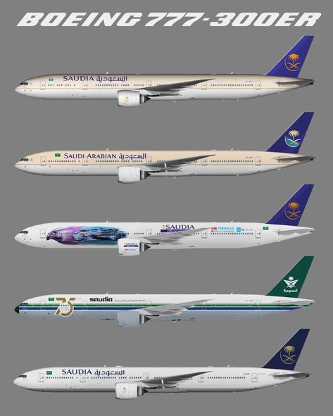 Saudia Boeing 777-300ER – Juergen's paint hangar Saudia Airline, Arabia Airlines, 777 300er, Profile Art, Boeing 777, Wallpaper Vintage, Space Crafts, Android Wallpaper, Saudi Arabia