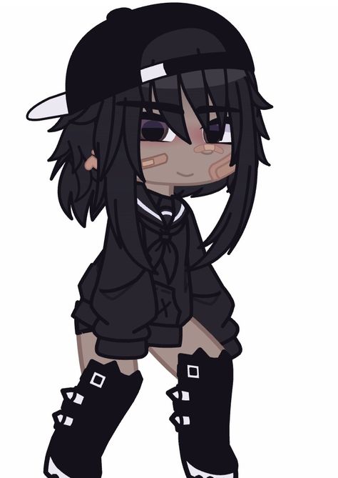 Pfp Icons Y2k Black, Gacha Club Outfit Tomboy, Tomboy Gacha Club Outfits, Gacha Tomboy Outfits, Gacha Grunge Outfits, Emo Gacha Club Outfits, Grunge Outfits Girl, Outfit Ideas Tomboy, Gachalife Girl Outfits