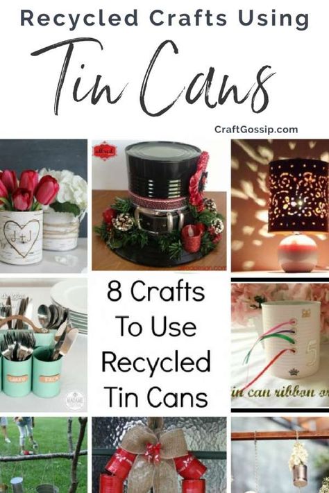 Can Crafts Tin Diy, Christmas Tin Can Crafts Ideas, Tin Can Animals, Hristmas Crafts, Tin Can Centerpieces, Coffee Can Crafts, Hanging Paper Craft, Wall Hanging Paper Craft, Craft For Home Decoration