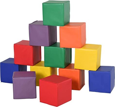 Foam Building Blocks, Blocks For Toddlers, Soft Play Equipment, Learning Toys For Toddlers, Kids Blocks, Foam Blocks, Stacking Blocks, Soft Play, Learning And Development