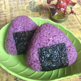 Fiction-Food Café: Monster Rice Balls | The Legend of Zelda: Breath of the Wild Recipes From Books, Zelda Party, Yam Or Sweet Potato, Purple Rice, Zelda Birthday, Wild Birthday Party, Geek Food, Avocado Cream, Dinner And A Movie