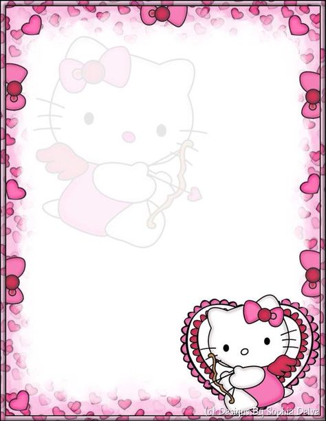 Frame Kitty, Frame Hello Kitty, Hello Kitty Frame, Hello Kitty Invitation Card, Hello Kitty Birthday Invitations, Hello Kitty Invitations, Hello Kitty Imagenes, Hello Kitty Photos, Hello Kitty Printables