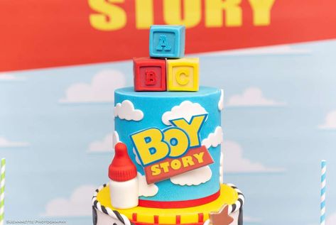 Toy Story Cookies, Baby Shower Cupcakes For Girls, Toy Story Party Decorations, Toy Story Baby, Toy Story Cakes, Disney Baby Shower, Baby Shower Cakes For Boys, Girl Cupcakes, Baby Shower Party Ideas