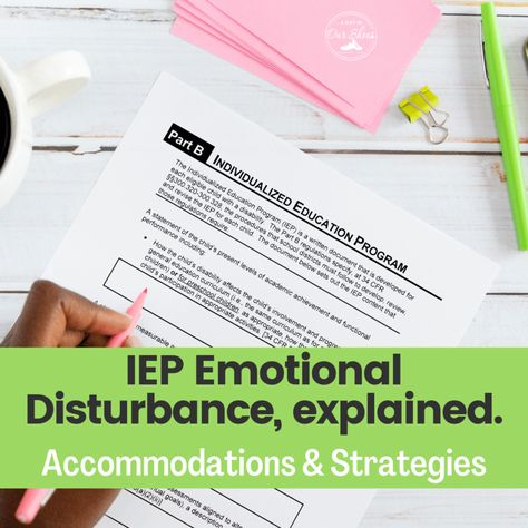 Emotional Disabilities Classroom, Emotional Support Classroom, Educational Diagnostician, Emotional Behavior Disorder, School Psychology Resources, Psychology Resources, Emotional Disturbance, Behaviour Strategies, Behavior Supports