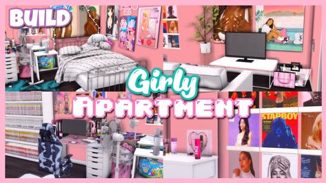 Aesthic Sims 4 Cc, Sims 4 House Stuff, Sims 4 Girly Bedroom, Sims 4 Girly Cc, Sims 4 Cc Apartment Furniture, Sims 4 Cc Bedroom Patreon, Pick Me Girl, Sims4 Furniture, Sims Room