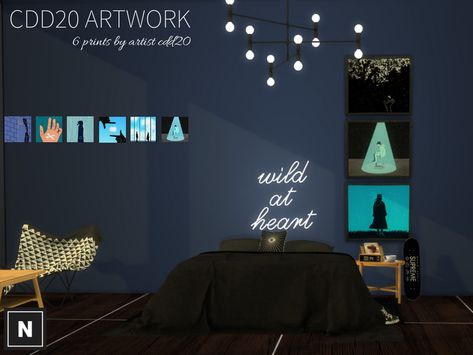 A framed canvas with six swatches of various art by cdd20.  Found in TSR Category 'Sims 4 Paintings & Posters' Sims Community, Electronic Art, Free Sites, The Sims Resource, Sims Resource, The Sims, All Art, Sims 4, Framed Canvas