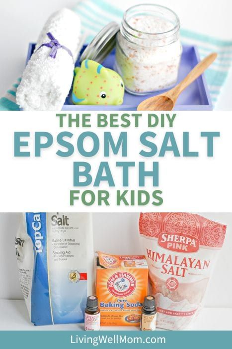 Detox Bath Kids, Epsom Salt Bath Recipe, Epson Salt Bath, Diy Bath Salt, Detox Bath Recipe, Young Living Oils Recipes, Bath Benefits, Living Oils Recipes, Bath Salts Recipe